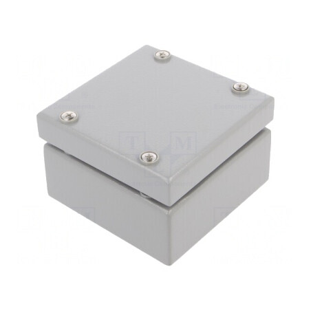 Carcasă universală oțel gri IP65 100x100x61mm | Electronic-mag.ro | Componente Electronice