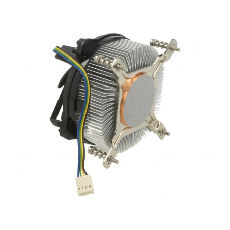 Radiator Extrudat 12VDC Aluminiu Cupru 69.5m3/h 63.2mm | Electronic-mag.ro | Componente Electronice