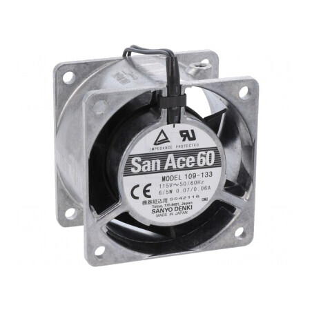 Ventilator AC axial 60x60x38mm 115VAC | Electronic-mag.ro | Componente Electronice