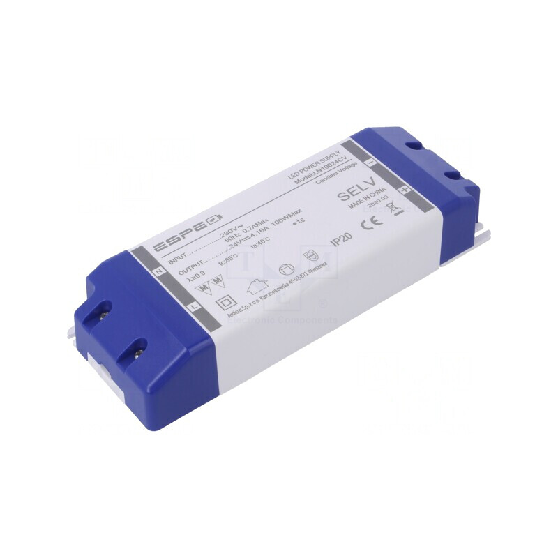 Alimentator LED 100W 24V 4.16A IP20 | Electronic-mag.ro | Componente Electronice