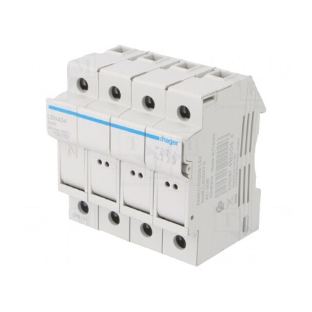 Separator cu Fuzibil 25A 400V 4 Poli pentru Șină DIN | Electronic-mag.ro | Componente Electronice