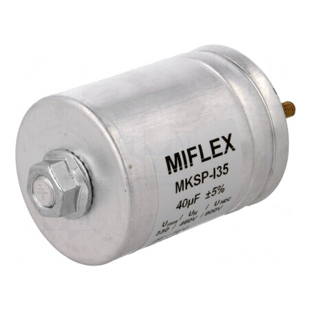 Condensator Polipropilenă 40uF cu Șuruburi M6 | Electronic-mag.ro | Componente Electronice
