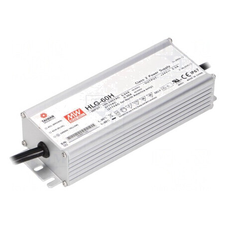 Alimentator LED 60W 15V 4A HLG-60H-15 | Electronic-mag.ro | Componente Electronice