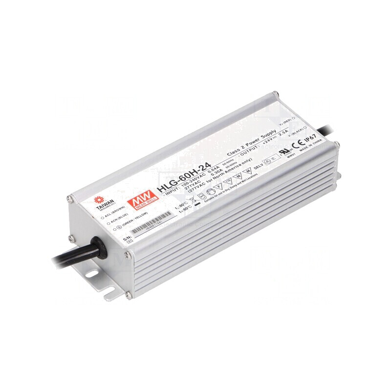 Alimentator LED 60W 24V IP67 | Electronic-mag.ro | Componente Electronice
