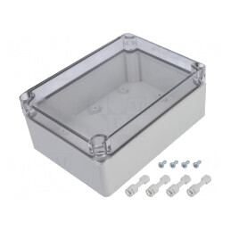 Carcasă Universală Policarbonat 125x175x75mm Transparentă | Electronic-mag.ro | Componente Electronice