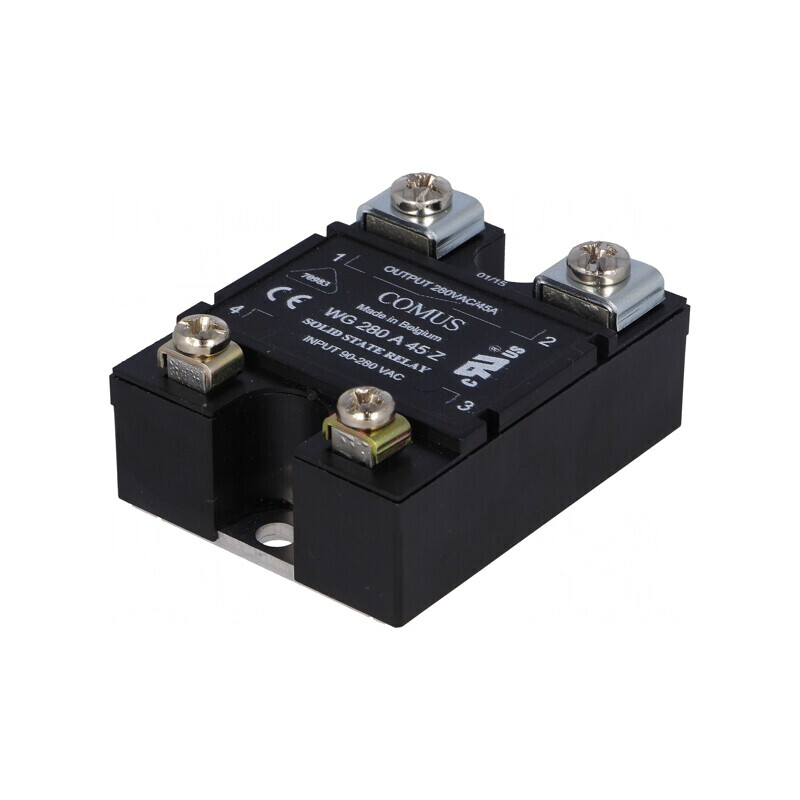 Releu Semiconductor Monofazat 45A 90-280VAC | Electronic-mag.ro | Componente Electronice