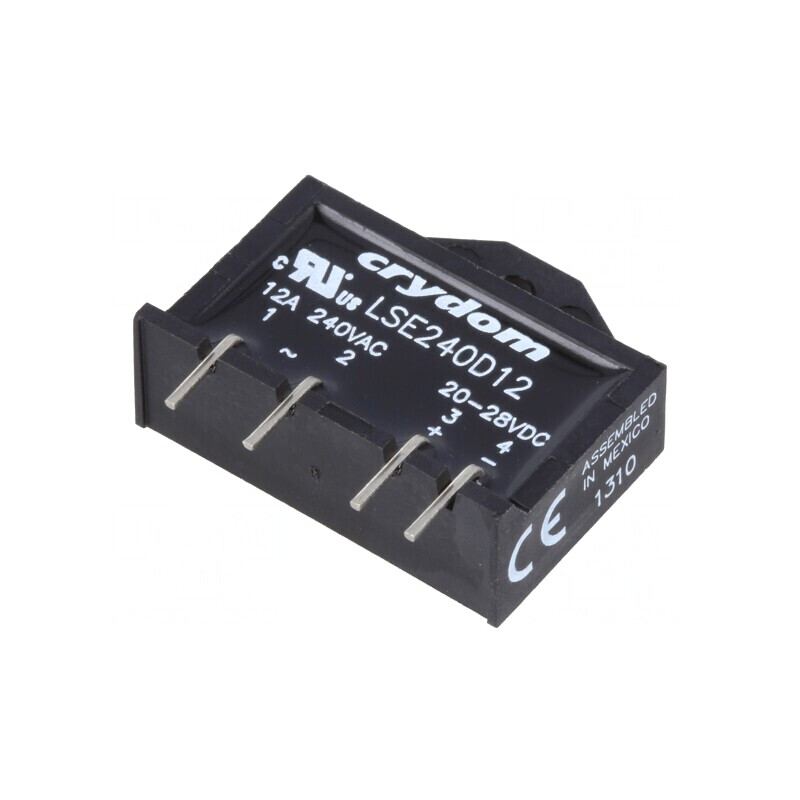 Releu Semiconductor 12A 1-Fazat 24-280VAC | Electronic-mag.ro | Componente Electronice