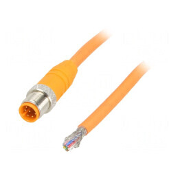 Cablu Conectare M12 8PIN 10m PVC 30VAC 2A | Electronic-mag.ro | Componente Electronice