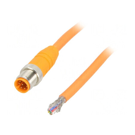 Cablu Conectare M12 8PIN 10m PVC 30VAC 2A | Electronic-mag.ro | Componente Electronice