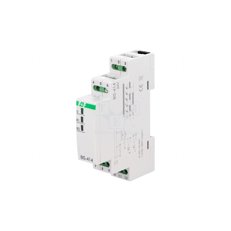 Releu Bistabil de Impulsuri DPDT 8A IP20 24V AC/DC | Electronic-mag.ro | Componente Electronice