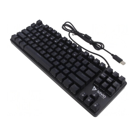 Tastatură USB A Neagră/Roșie 1.8m US Layout | Electronic-mag.ro | Componente Electronice
