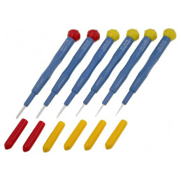 Set Șurubelnițe Reglare Fină 6 Bucăți, Cutie Plastic | Electronic-mag.ro | Componente Electronice