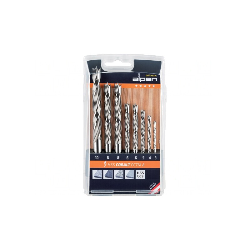 Set Burghie Lemn Oțel Rapid cu Cobalt HSS-E | Electronic-mag.ro | Componente Electronice