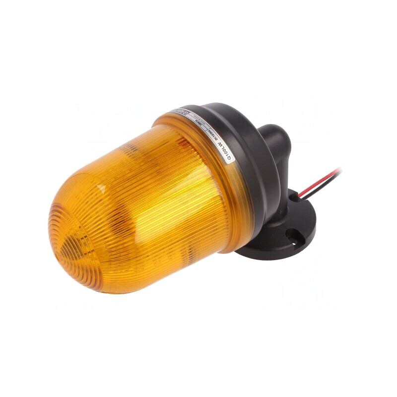 Semnalizator luminos ambră IP65 Q100LW-12/24-A | Electronic-mag.ro | Componente Electronice