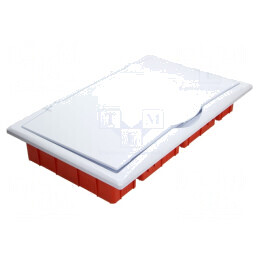 Carcasă pentru aparatură modulară IP40 în perete albă 400V | Electronic-mag.ro | Componente Electronice