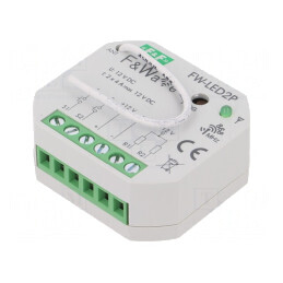 Controler LED F&Wave Metalic 10-16VDC IP20 100m | Electronic-mag.ro | Componente Electronice