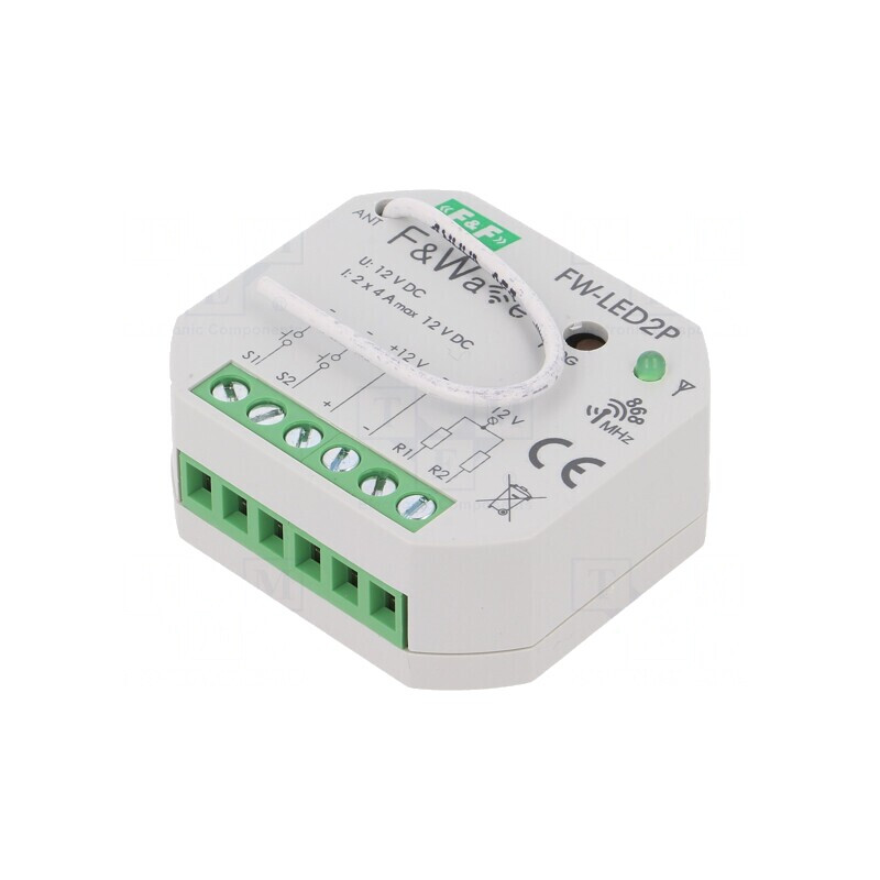 Controler LED F&Wave Metalic 10-16VDC IP20 100m | Electronic-mag.ro | Componente Electronice