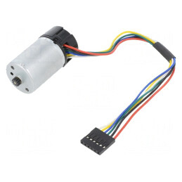 Motor DC cu Encoder 6V 10000 RPM 25D Metal Gears | Electronic-mag.ro | Componente Electronice