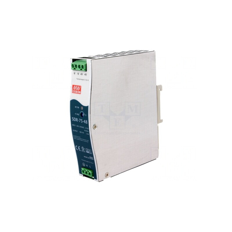 Alimentator Pulsatoriu Şină DIN 76,8W 48VDC 1,6A | Electronic-mag.ro | Componente Electronice Alimentator Pulsatoriu Şină DIN 76,8W 48VDC 1,6A | Electronic-mag.ro | Componente Electronice