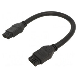 Cablu | Mega-Fit | mamă | PIN: 10 | Lung: 0,5m | 10A | Izolaţie: PVC | aurit | 245136-1005