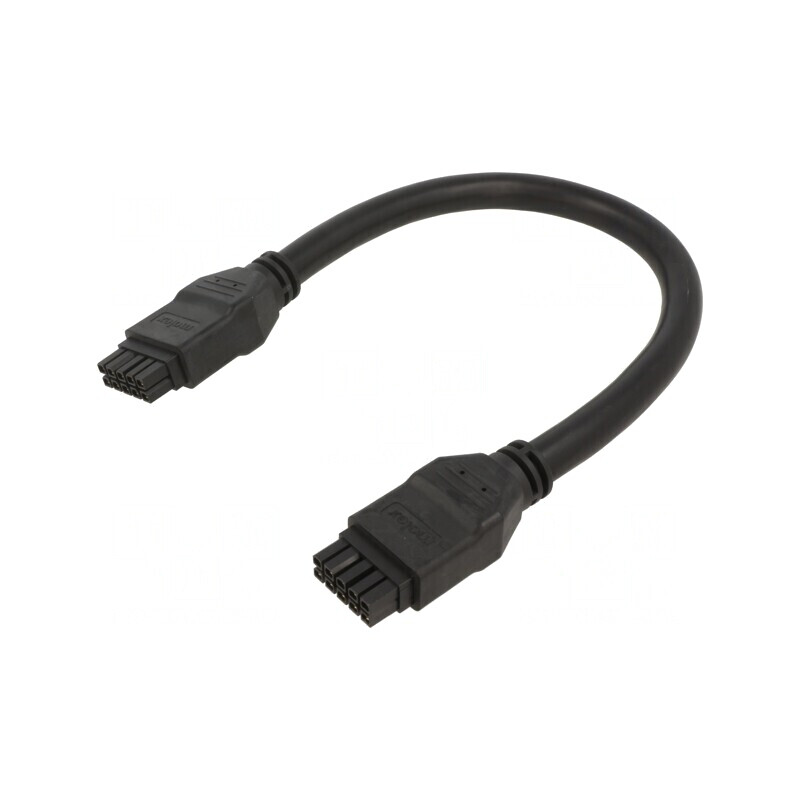Cablu Mega-Fit 10 PIN 0,5m 10A PVC aurit | Electronic-mag.ro | Componente Electronice