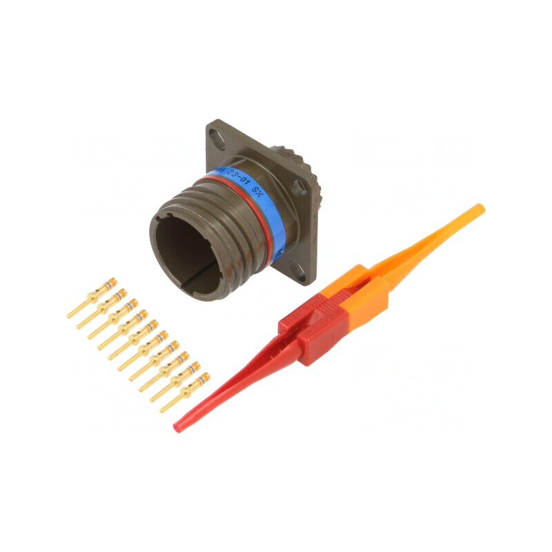 Conector Militar Dimensiune 13 MIL-DTL-38999 Series III Oliv | Electronic-mag.ro | Componente Electronice