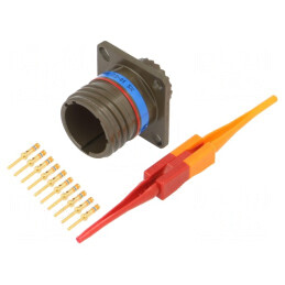 Conector Militar Dimensiune 13 MIL-DTL-38999 Series III Oliv | Electronic-mag.ro | Componente Electronice
