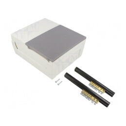 Carcasă pentru aparatură modulară albă, 8 module | Electronic-mag.ro | Componente Electronice