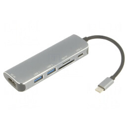 Adaptor OTG USB 3.0 0,15m Negru Argintiu 5Gbps