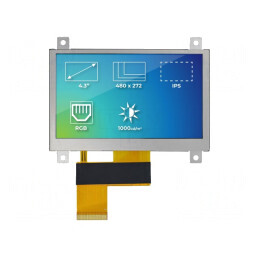Ecran TFT 4,3" 480x272 LED | Electronic-mag.ro | Componente Electronice