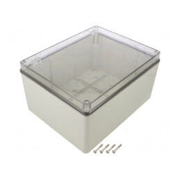 Carcasă Universală Gri IP56 198x248x134mm | Electronic-mag.ro | Componente Electronice