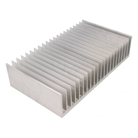 Radiator Extrudat cu Aripioare 150x262x60mm Brut | Electronic-mag.ro | Componente Electronice