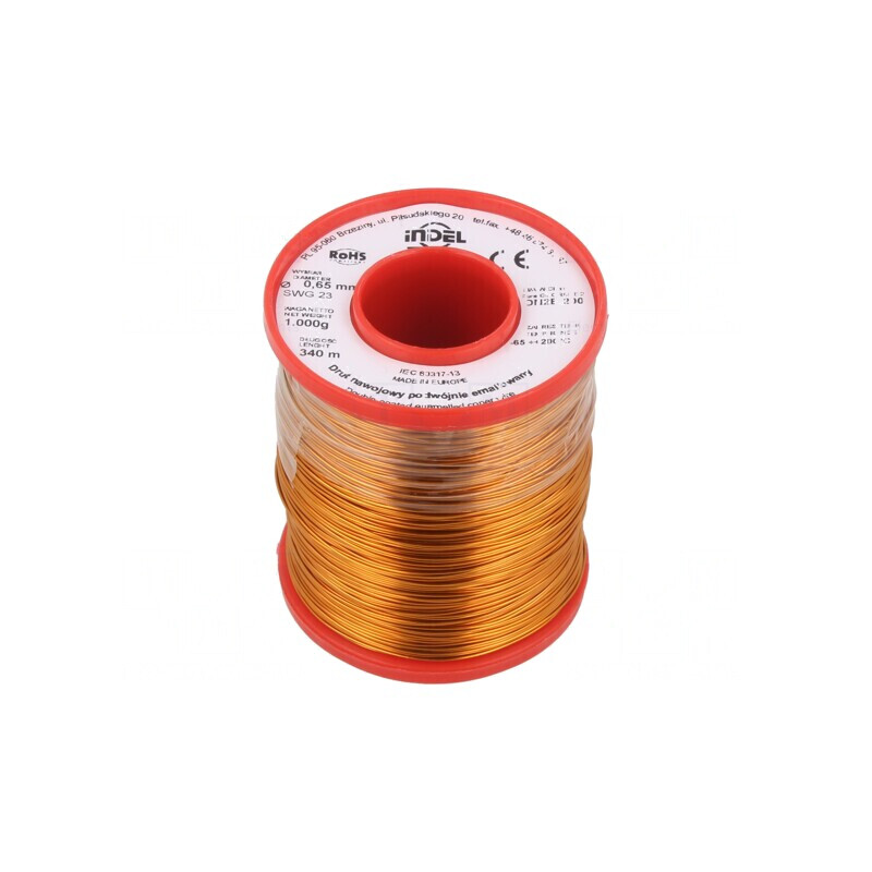 Sârmă Bobină Dublu Emailată Cu 0,65mm 1kg | Electronic-mag.ro | Componente Electronice
