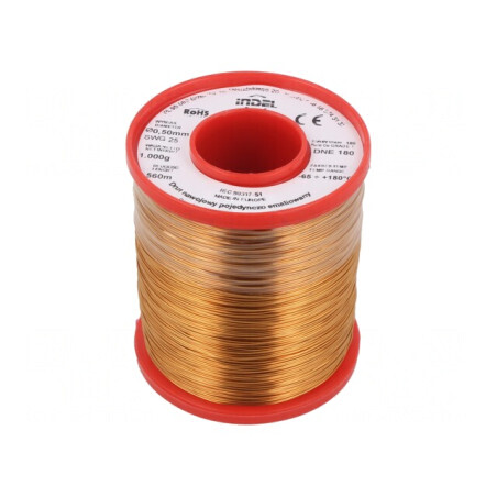 Sârmă Emailată 0,5mm 1kg Cu DNE | Electronic-mag.ro | Componente Electronice