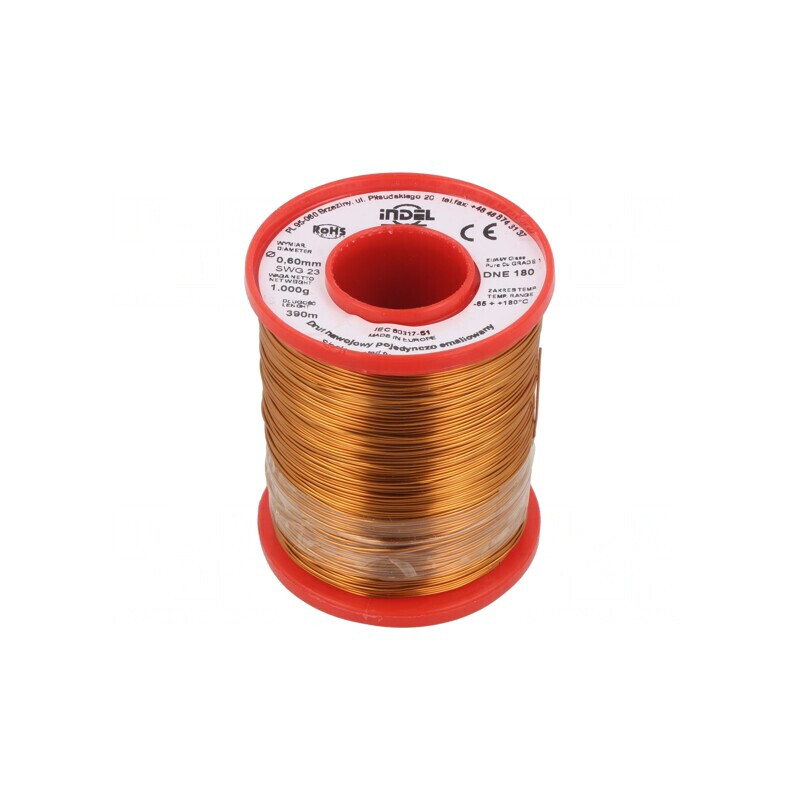 Sârmă Bobină Emailată 0.6mm 1kg Cu | Electronic-mag.ro | Componente Electronice