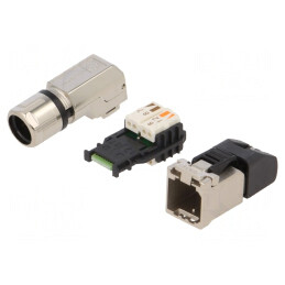 Mufă RJ45 Cat 6a Ecranată 8p8c IDC 5,5-10mm