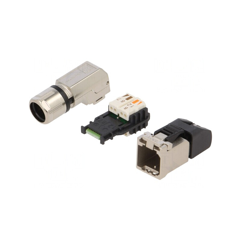Mufă RJ45 Cat 6a Ecranată 8p8c IDC 5,5-10mm | Electronic-mag.ro | Componente Electronice