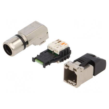Mufă RJ45 Cat 6a Ecranată 8p8c IDC 5,5-10mm | Electronic-mag.ro | Componente Electronice