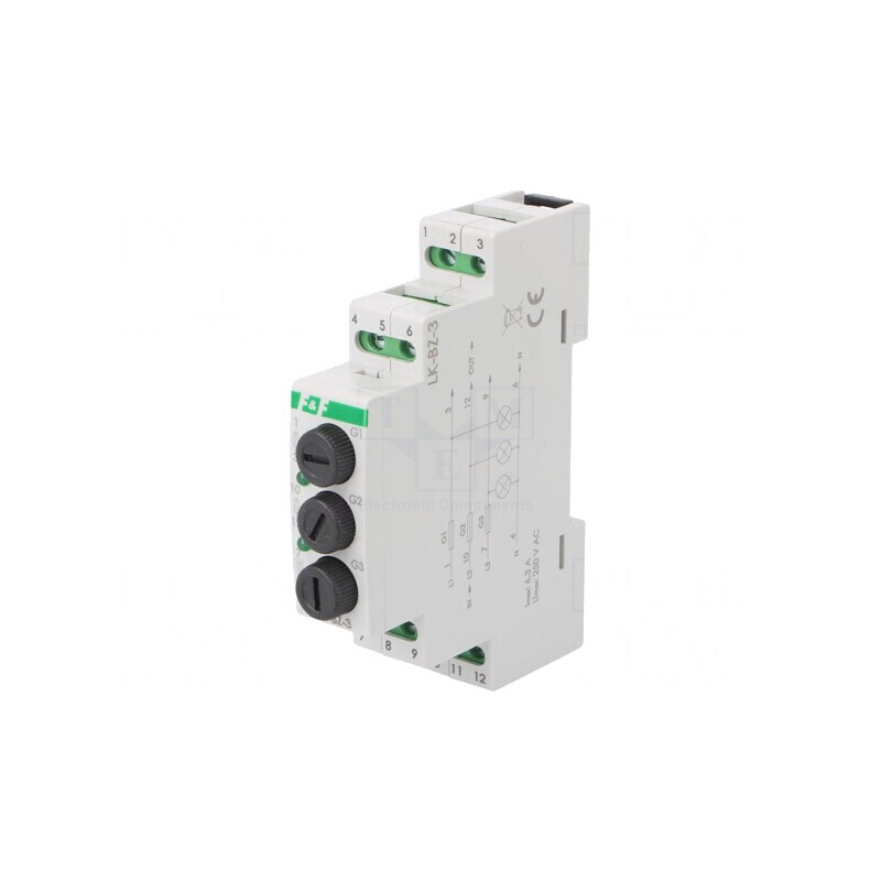 Indicator de Tensiune 3x230V IP20 pentru Șină DIN | Electronic-mag.ro | Componente Electronice