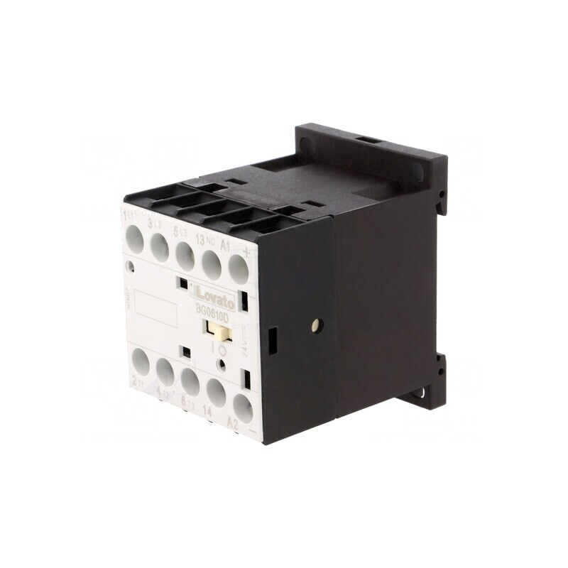 Contactor 3P 24VDC 6A NO x3 Contacte Auxiliare | Electronic-mag.ro | Componente Electronice