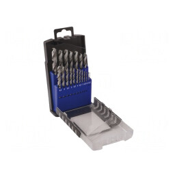 Set Burghie Metal HSS 19 Bucăți în Cutie Metalică | Electronic-mag.ro | Componente Electronice