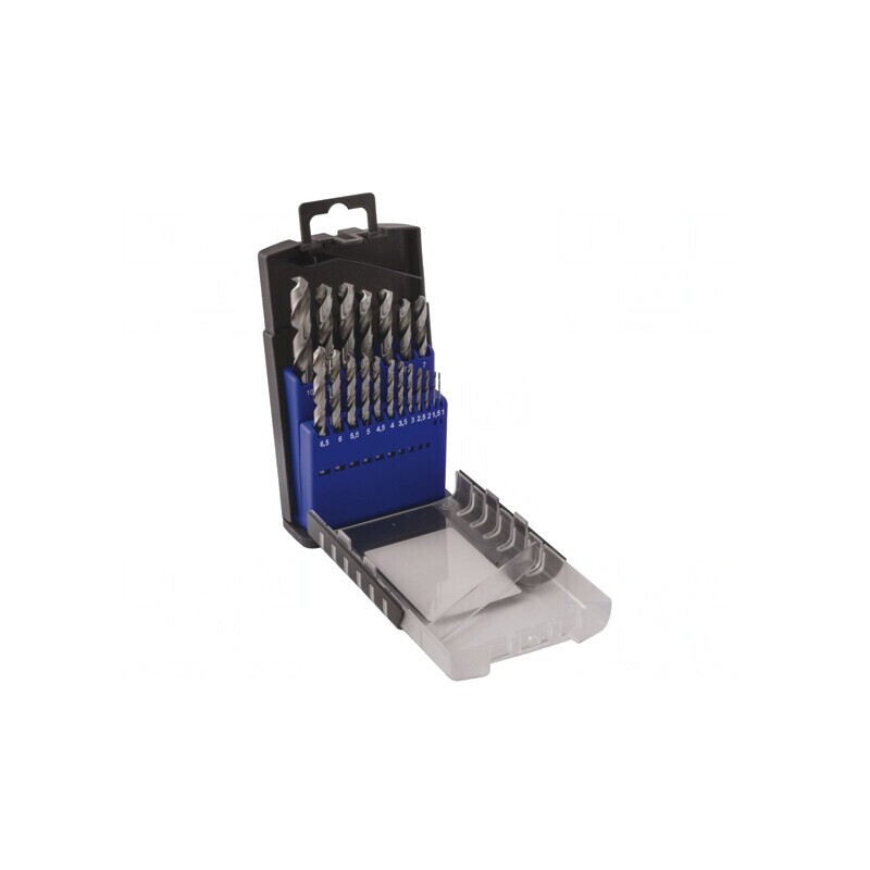 Set Burghie Metal HSS 19 Bucăți în Cutie Metalică | Electronic-mag.ro | Componente Electronice Set Burghie Metal HSS 19 Bucăți în Cutie Metalică | Electronic-mag.ro | Componente Electronice