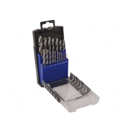 Set Burghie Metal HSS 19 Bucăți în Cutie Metalică | Electronic-mag.ro | Componente Electronice