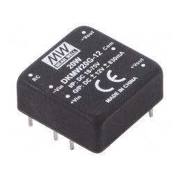 Convertor DC/DC 20W 18-75V la 12V/-12V | Electronic-mag.ro | Componente Electronice