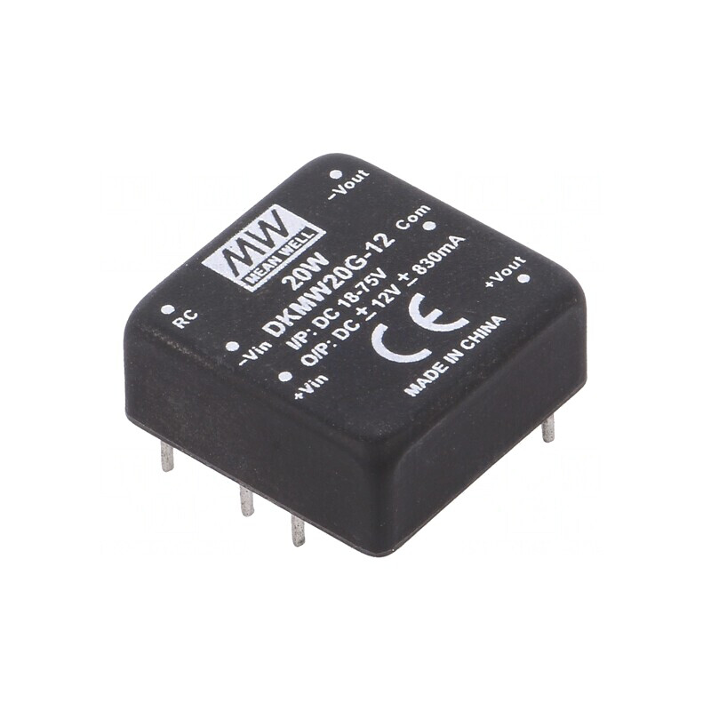 Convertor DC/DC 20W 18-75V la 12V/-12V | Electronic-mag.ro | Componente Electronice