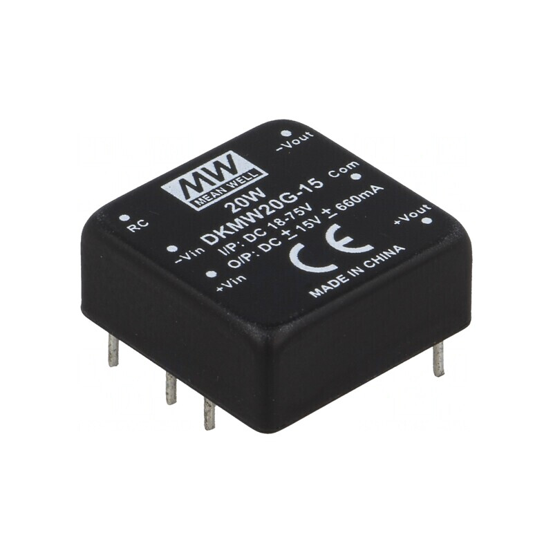 Convertor DC/DC 20W 18-75V la 15V/-15V | Electronic-mag.ro | Componente Electronice Convertor DC/DC 20W 18-75V la 15V/-15V | Electronic-mag.ro | Componente Electronice