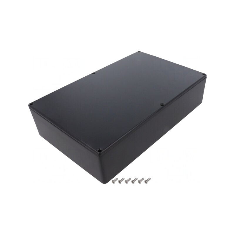 Carcasă Universală Aluminiu Neagră 175x275x65mm | Electronic-mag.ro | Componente Electronice