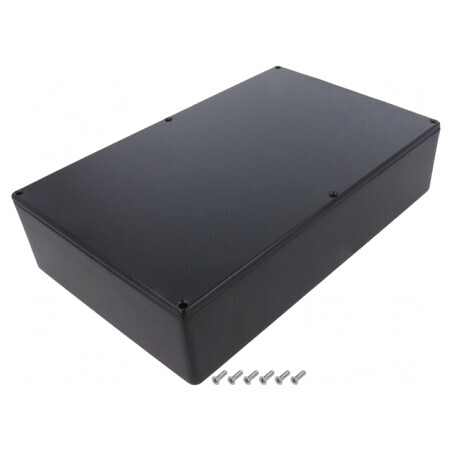 Carcasă Universală Aluminiu Neagră 175x275x65mm | Electronic-mag.ro | Componente Electronice
