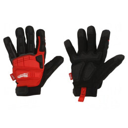 Mănuşi de Protecţie XL Negru/Roşu | Electronic-mag.ro | Componente Electronice