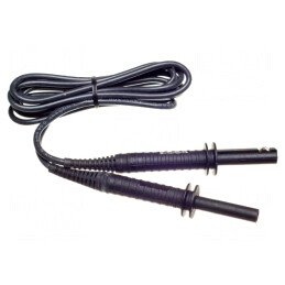 Cablu măsurare mufă banană 4 mm ecranat | Electronic-mag.ro | Componente Electronice